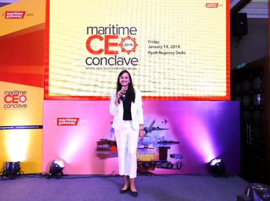 Best Female Emcee in Delhi/Gurgaon corporate event, maritime ceo conclave